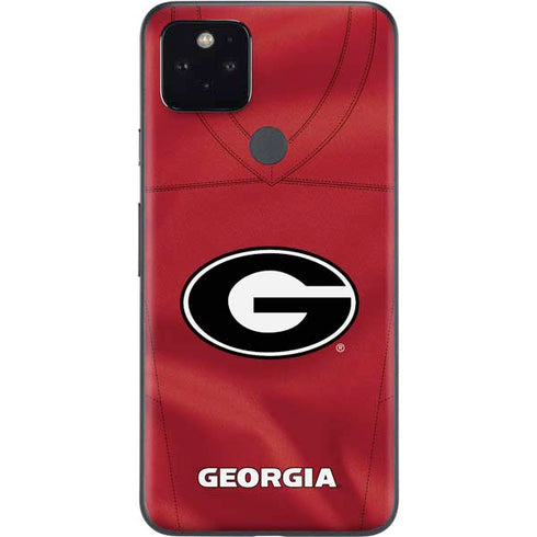 University of Georgia Red Jersey Google Pixel 5 Skin